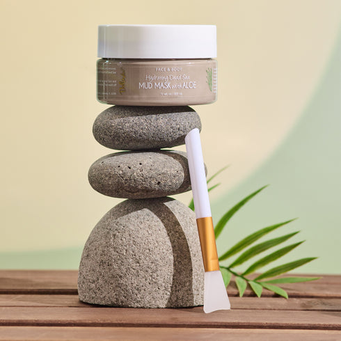 Hydrating Face & Body Mud Mask 11 oz, with Brush Applicator