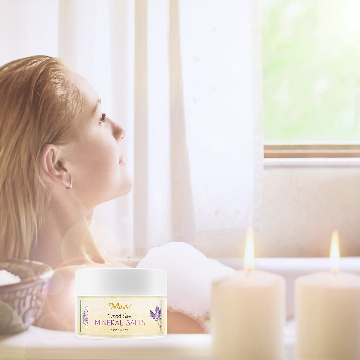 Vanilla Lavender Dead Sea Mineral Salts Bodycare