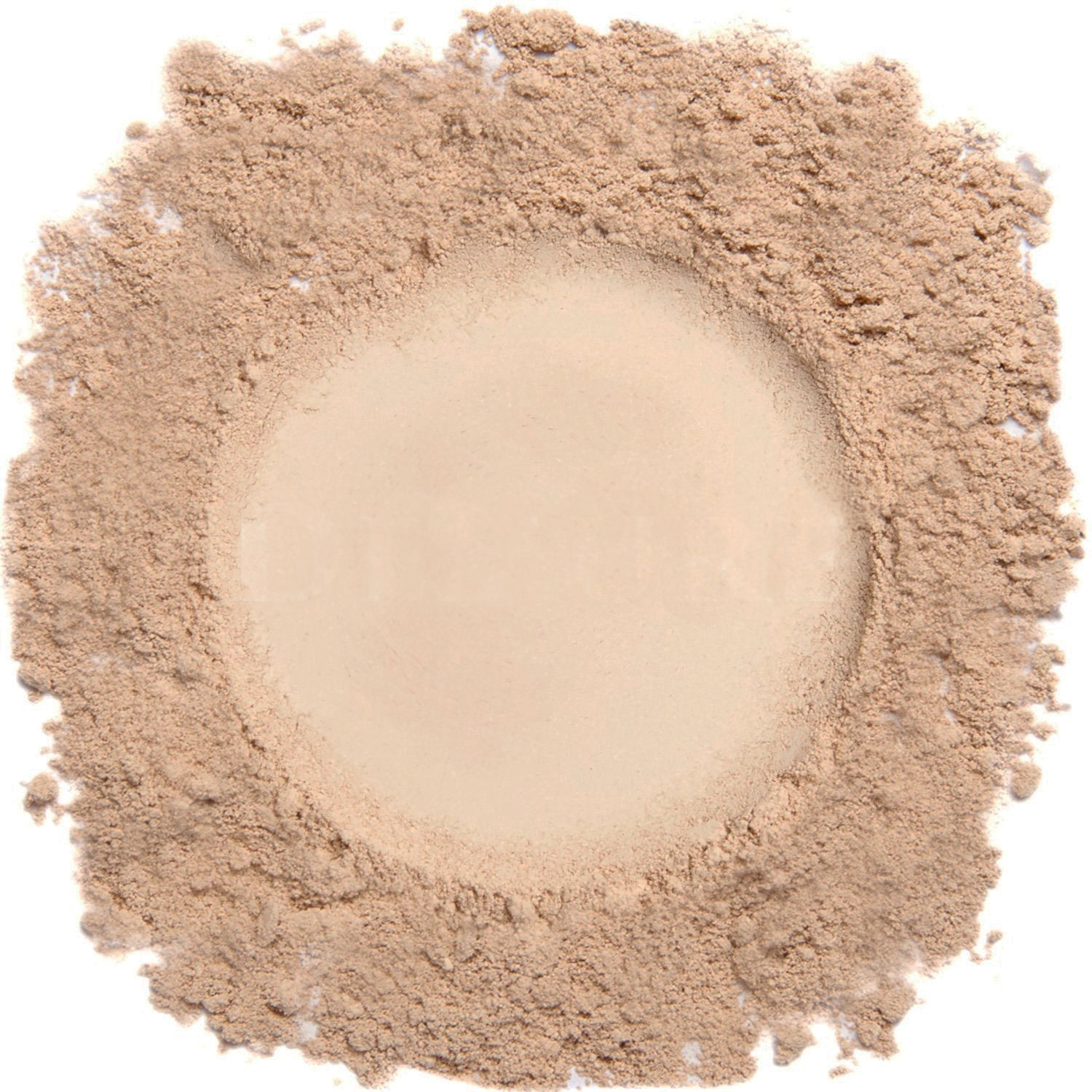 A close up swatch of Medium mineral foundation