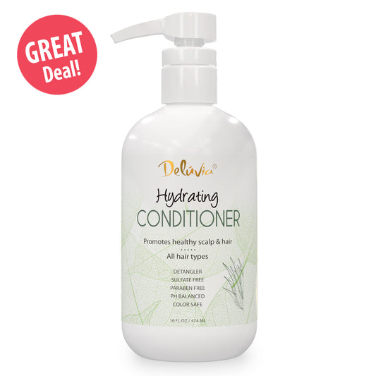 Deluvia Hydrating Conditioner 16oz Hair with Great Deal label in the corner
