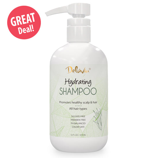 Deluvia Hydrating Shampoo -16 oz bottle with Great Deal label in corner