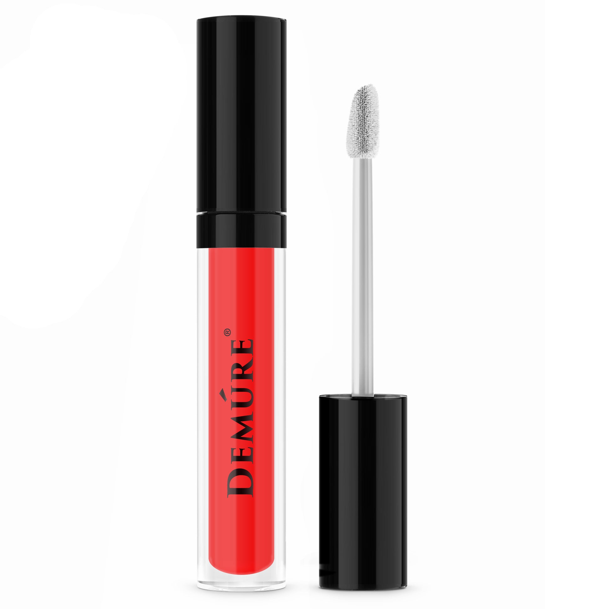 Image of Demure Lip Gloss Red Pop 86 with applicator