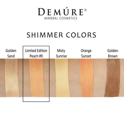 Woman's arm with a swatch of Limited Edition Peach eye color as well as four other complimentary colors