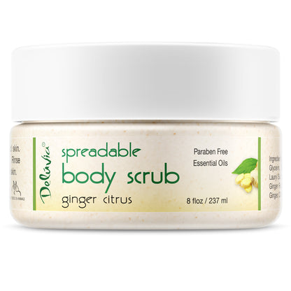 Deluvia Ginger Citrus Spreadable Body Scrub