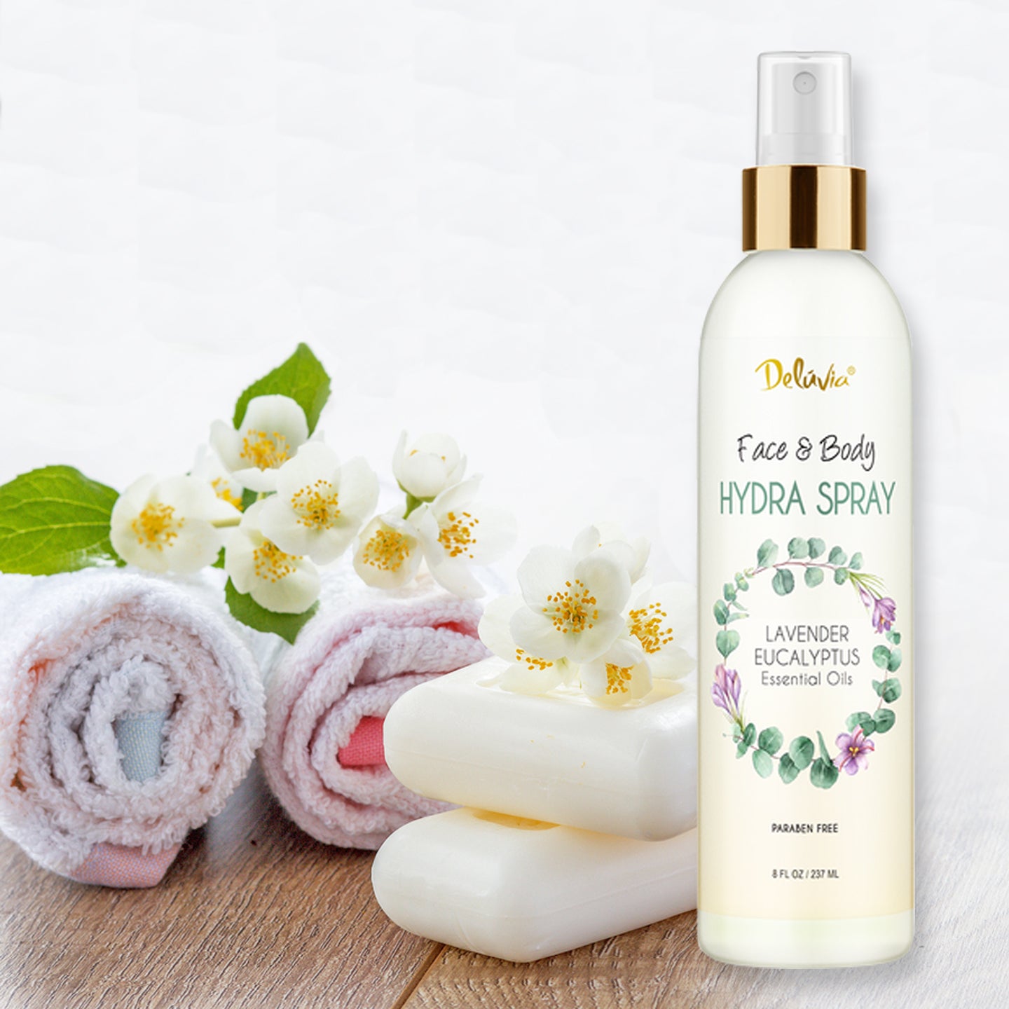 Face & Body Hydra Spray - Lavender Eucalyptus - Deluvia