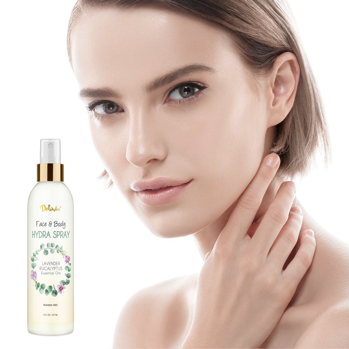 Face & Body Hydra Spray - Lavender Eucalyptus - Deluvia
