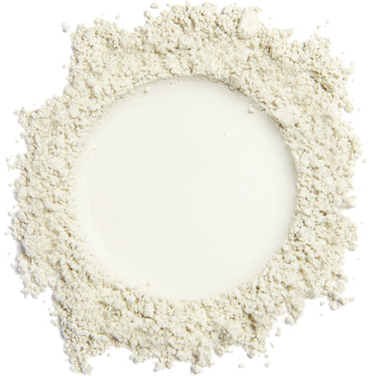 A close up swatch of Mint mineral concealer