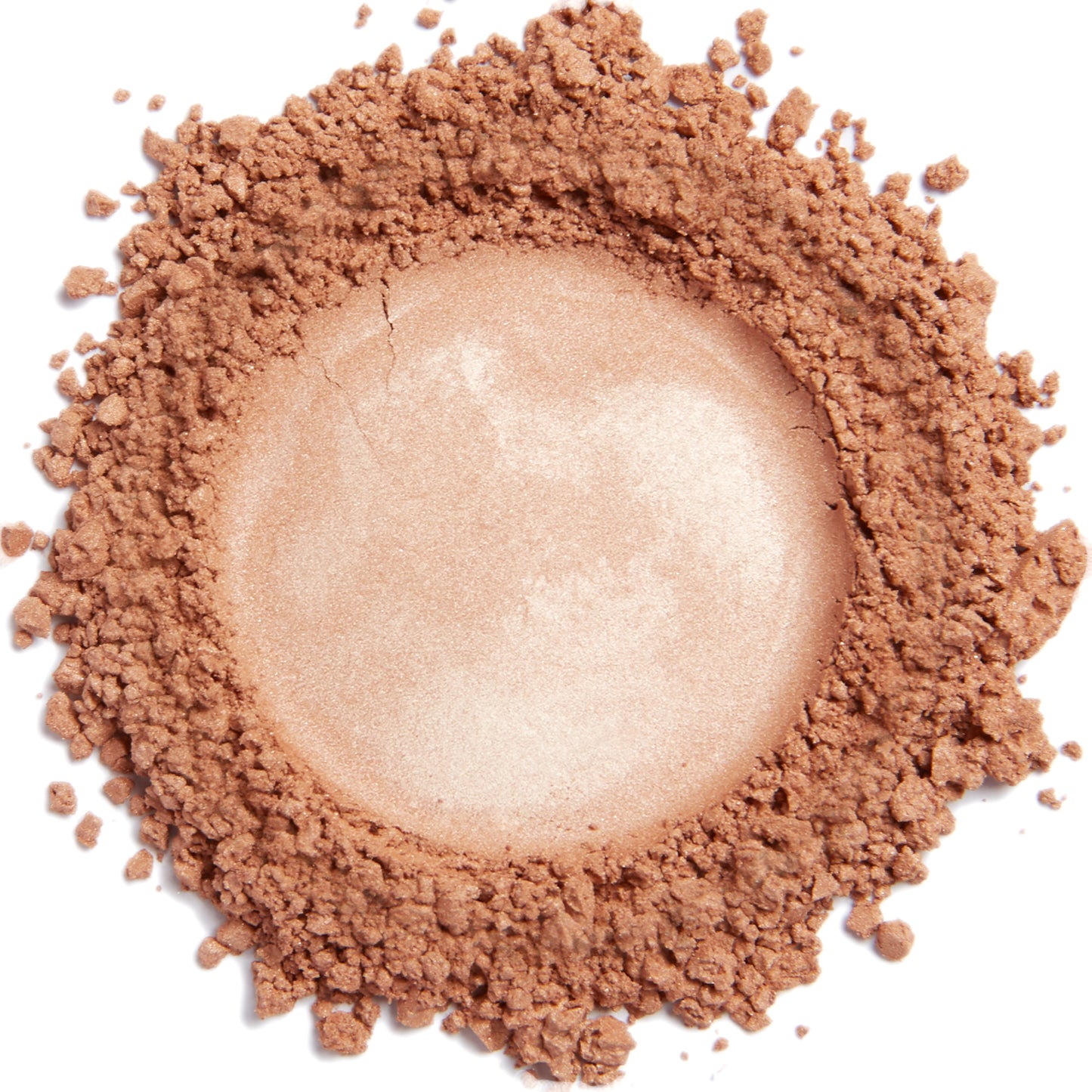 Photo of a sample of Demure's mineral cosmetics "bronze peach" product
