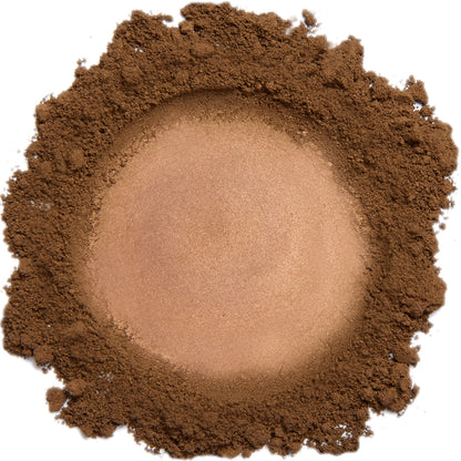 Photo of a sample of Demure's mineral cosmetics "brown liner (matte)" product