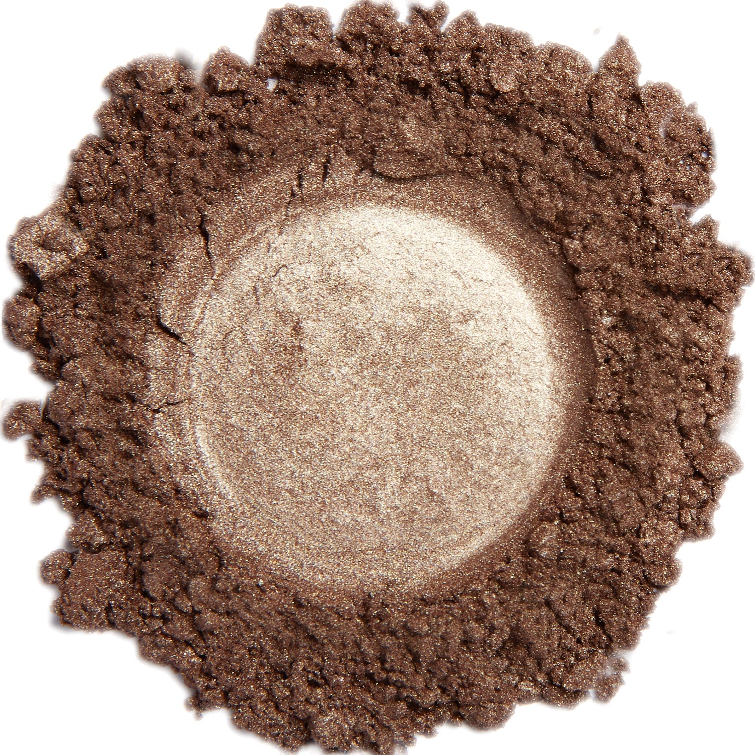 Photo of a sample of Demure's mineral cosmetics brown sparkle product