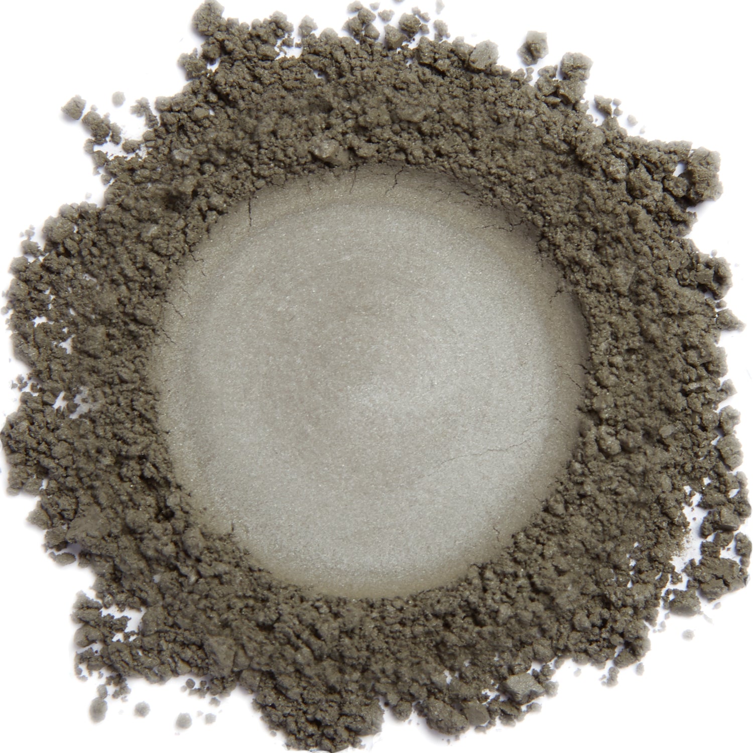Photo of a sample of Demure's mineral cosmetics "charcoal (matte)" product