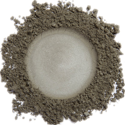 Photo of a sample of Demure's mineral cosmetics "charcoal (matte)" product
