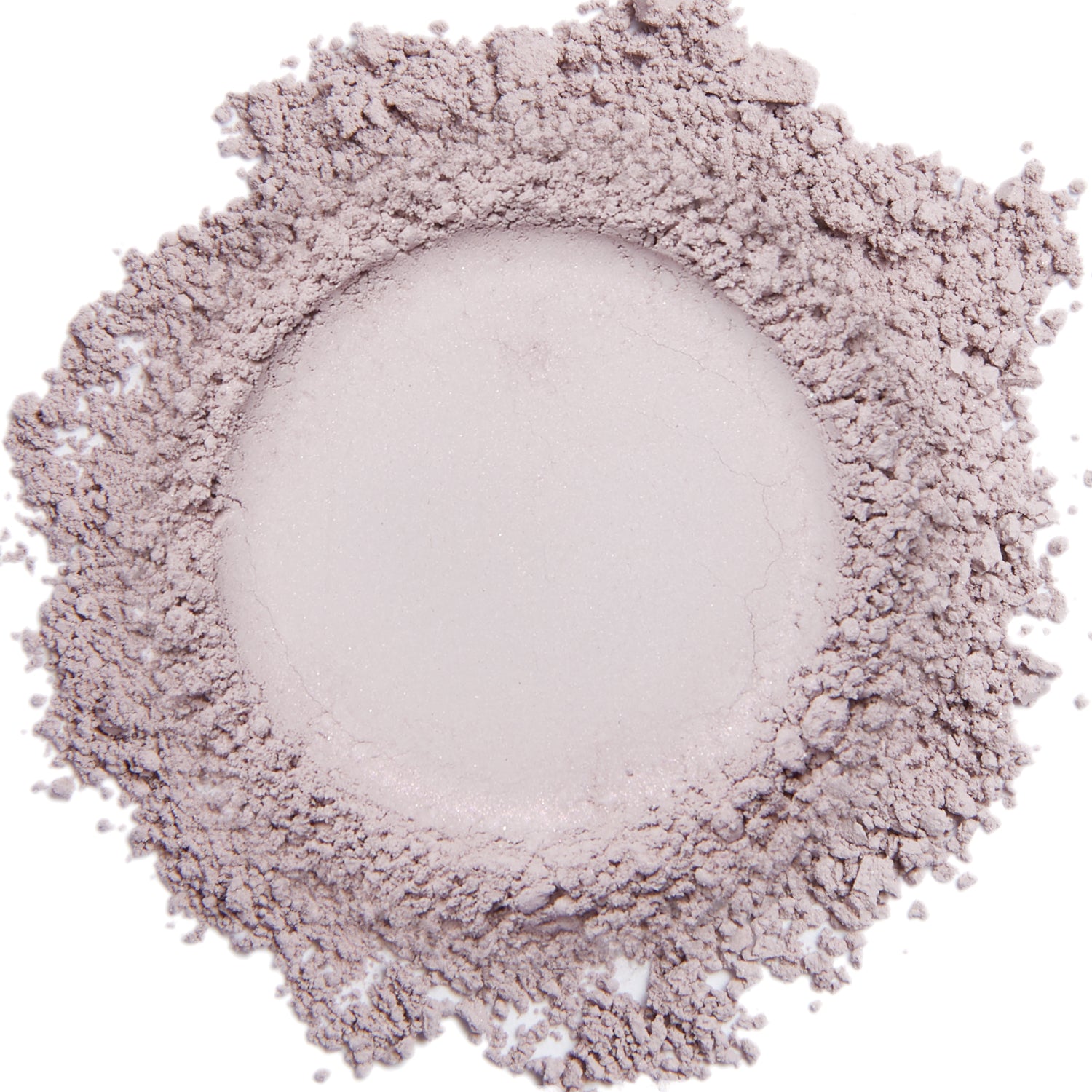 A close up swatch of Lilac mineral eye shadow.