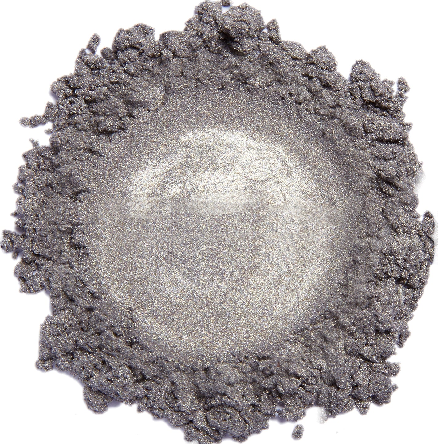 A close up swatch of Moon Dust mineral eye shadow.