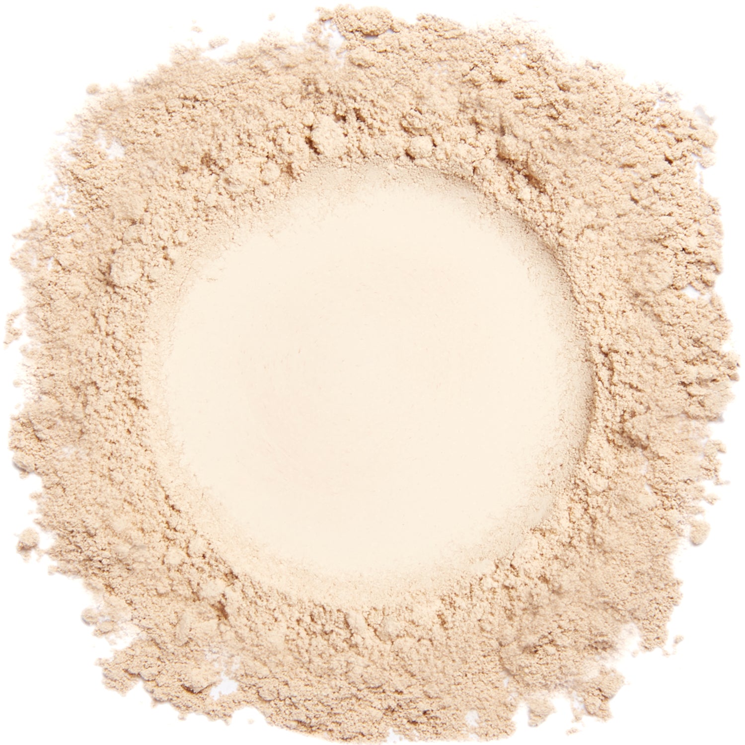 A close up swatch of Light mineral foundation