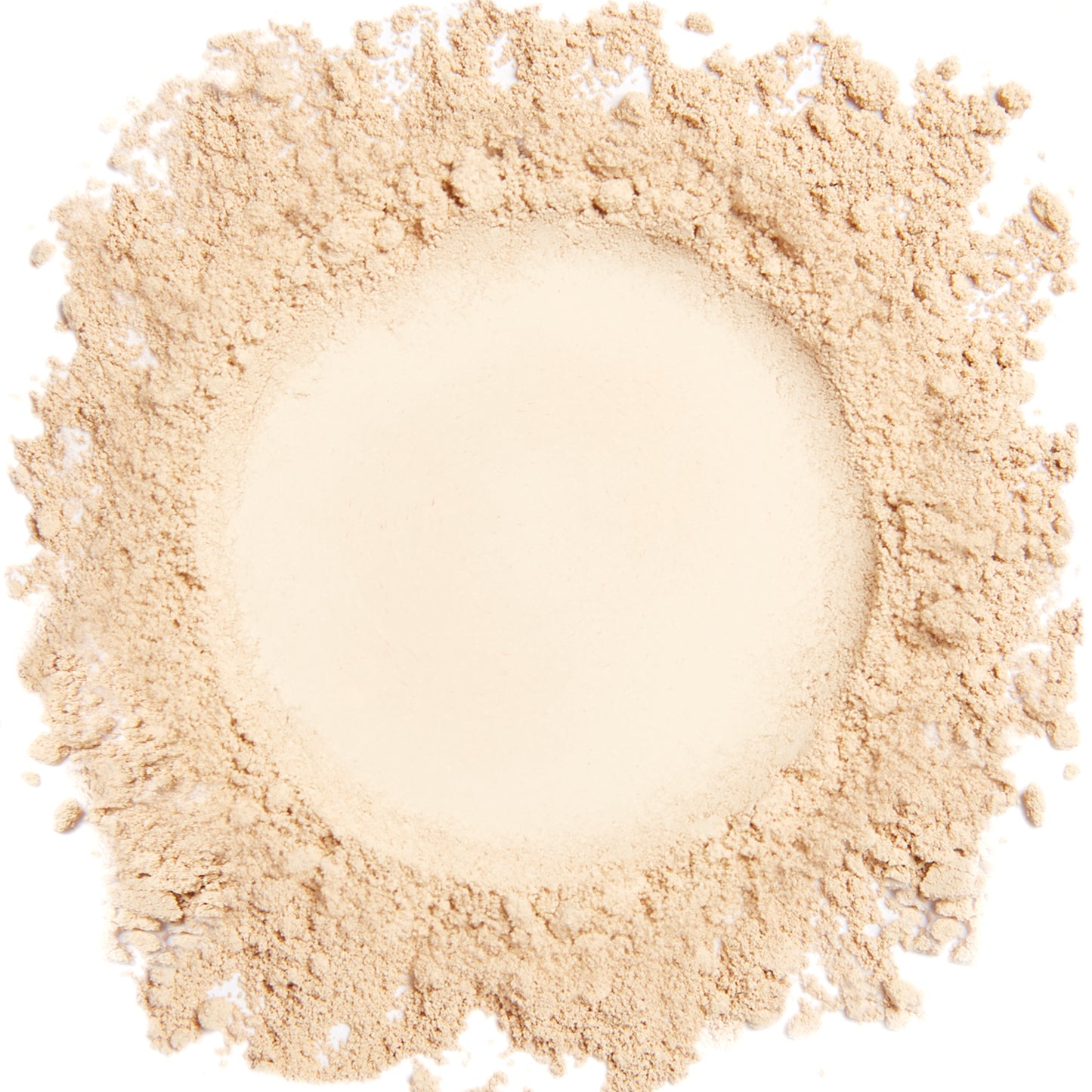 A close up swatch of Light Warm mineral foundation