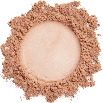A close up swatch of Natural Radiance mineral blush