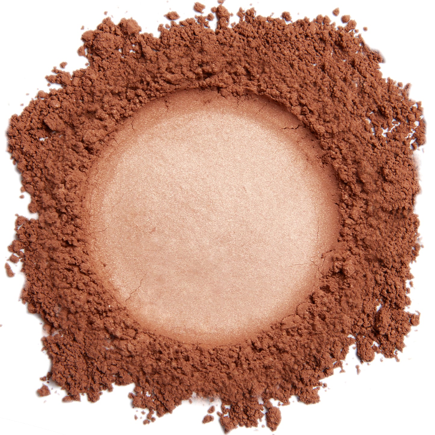 A close up swatch of Spiced Mocha mineral blush