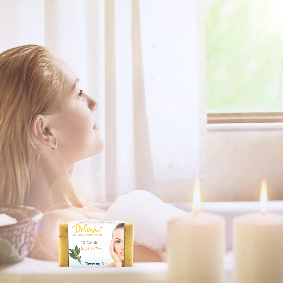 Soap Bar - Sage & Mint - Deluvia