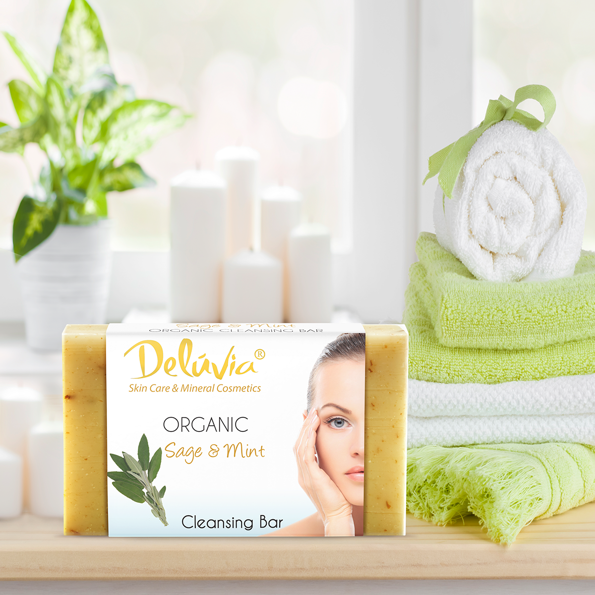Soap Bar - Sage & Mint - Deluvia