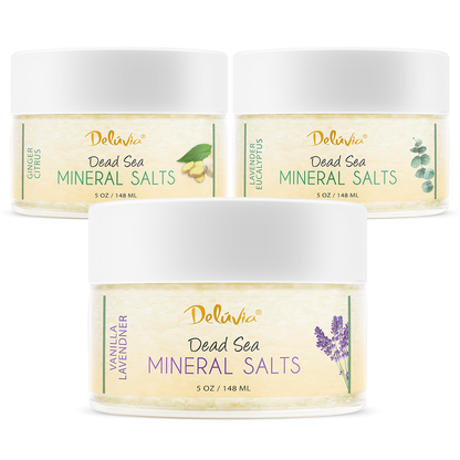 3 Pack - Dead Sea Mineral Salts - Deluvia
